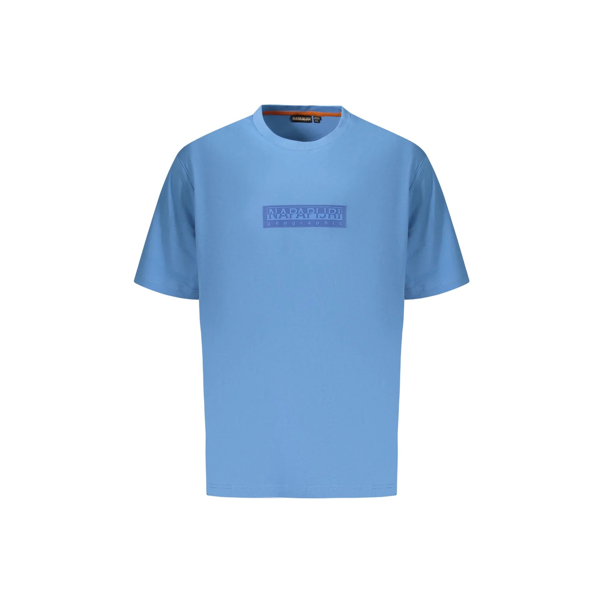 Napapijri T-Shirt Maniche Corte Uomo Azzurra Stampa Logo Azzurro - foto prodotto
